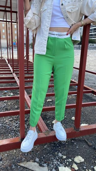 yeşil kumaş pantalon 